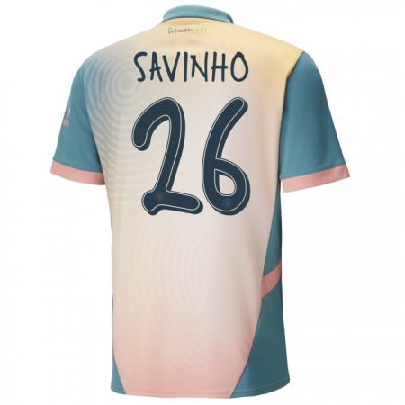 Manchester City Savinho 26 Čtvrtý 2024-25 - Fotbalové Dresy (S/S) Manchester City Savinho 26 Čtvrtý 2024-25 - Fotbalové Dresy (S/S)